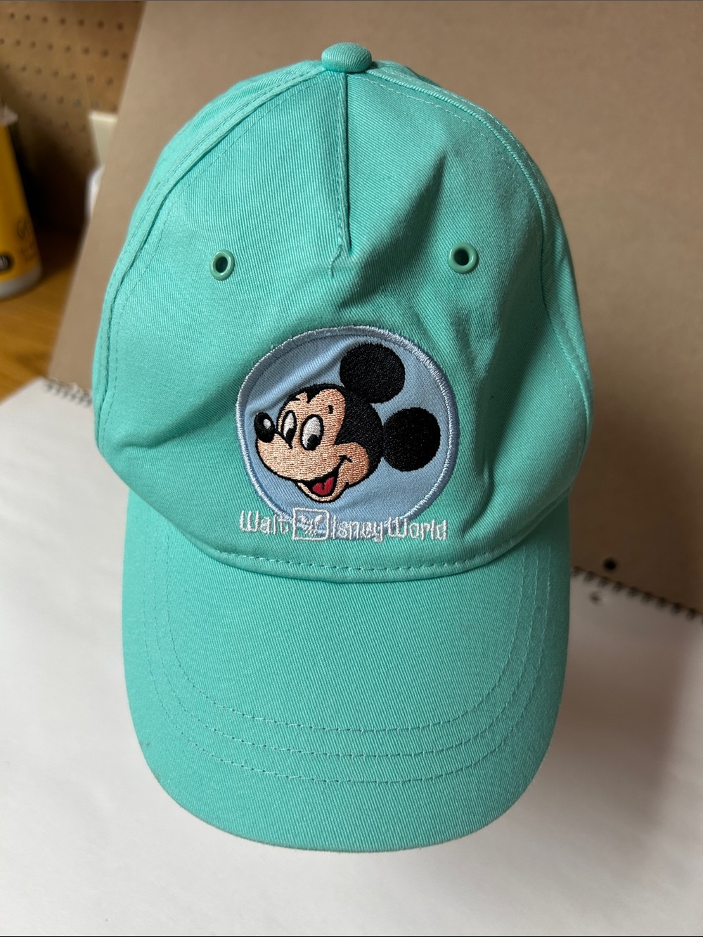Disney Mint Green Mickey Mouse Baseball Hat